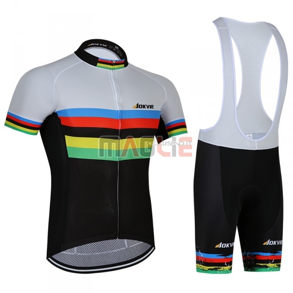 Maglia UCI Mondo Campione Jokvie Manica Corta 2018 Grigio - Clicca l'immagine per chiudere